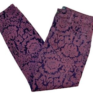 Limited Edition L'Wren Scott for Banana Republic Floral Print Brocade Jeans-25